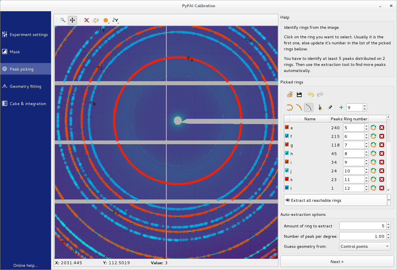 Extract many rings